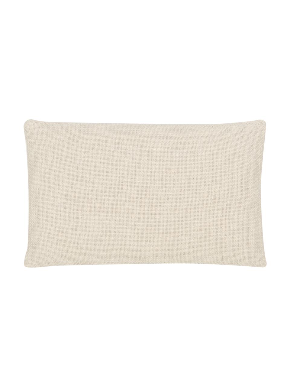 Poszewka na poduszkę Anise, 100% bawełna, Kremowobiały, S 30 x D 50 cm
