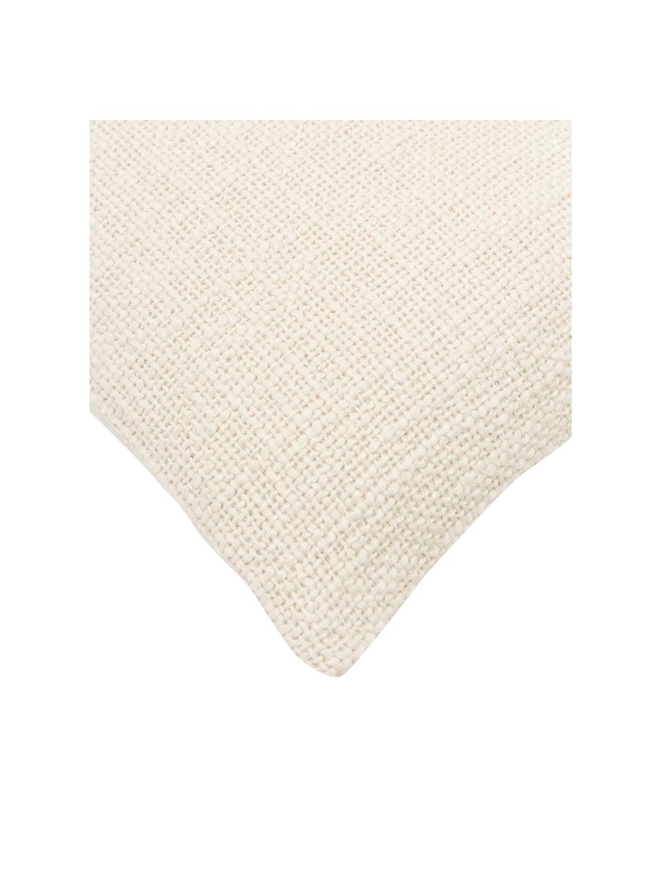 Povlak na polštář Anise, 100 % bavlna, Krémově bílá, Š 30 cm, D 50 cm