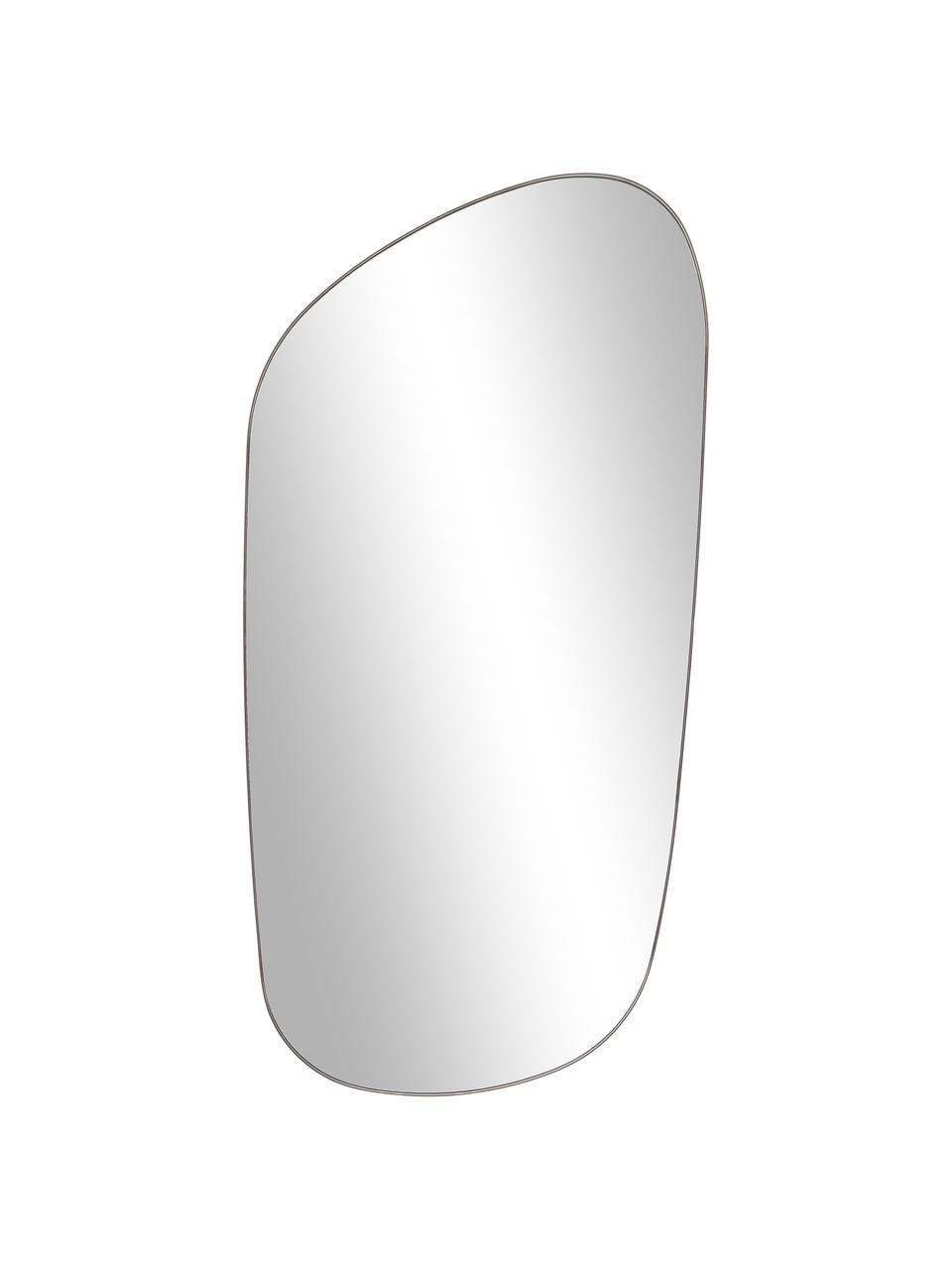 Wandspiegel Oiva in geschwungener Form, Rückseite: Mitteldichte Holzfaserpla, Spiegelfläche: Spiegelglas, Schwarz, B 75 x H 150 cm