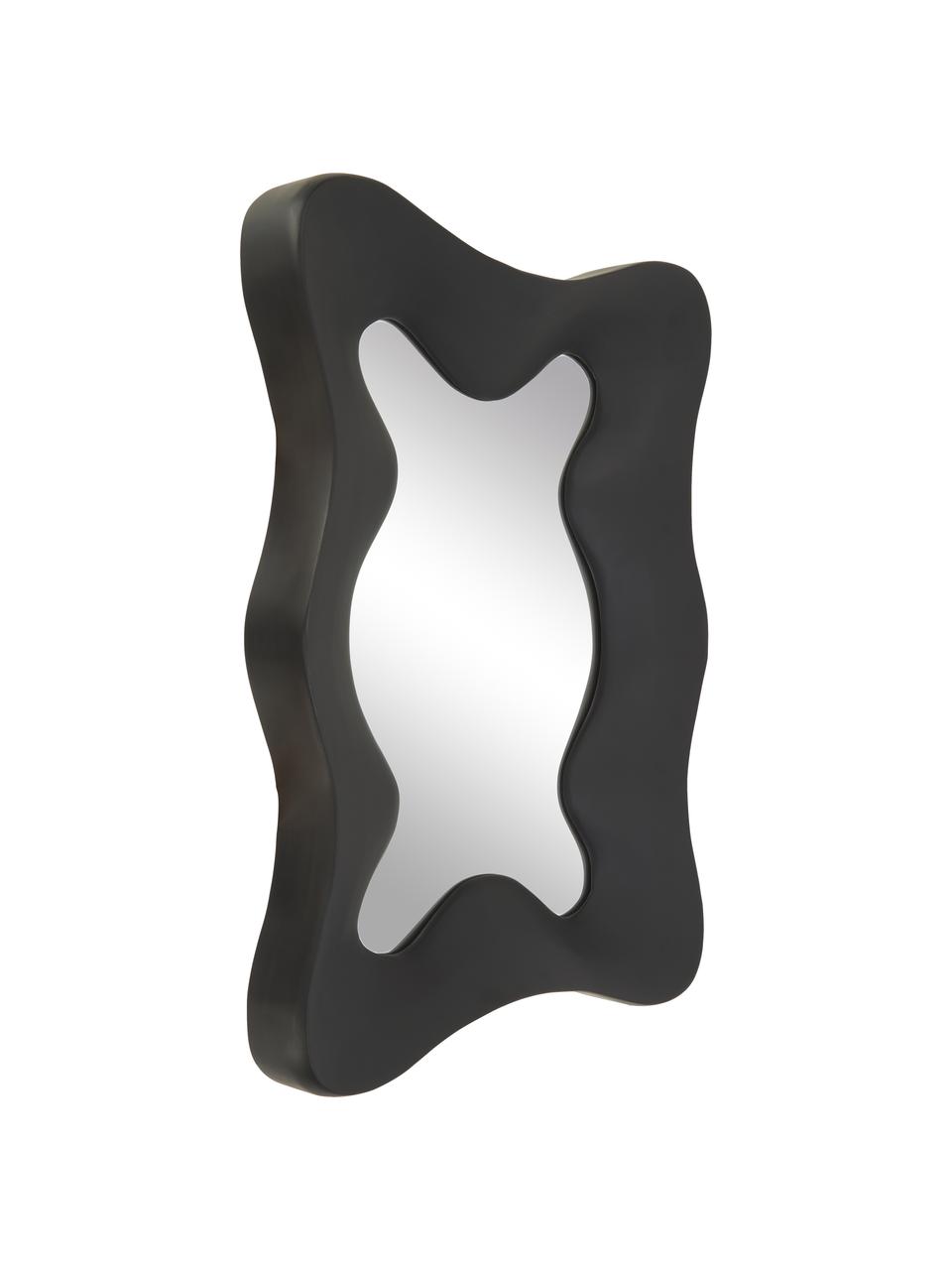 Espejo de pared Riva, Espejo: cristal, Negro, An 60 x Al 81 cm