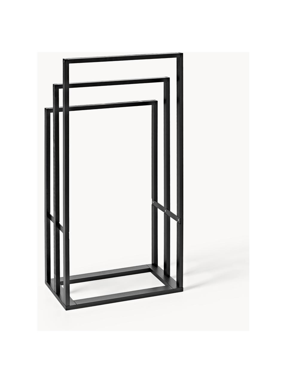 Portasciugamani in bambù Kit, Pannello di fibra a media densità (MDF) con finitura in bambù

Questo prodotto è realizzato con legno di provenienza sostenibile e certificato FSC®., Nero, Larg. 42 x Alt. 82 cm