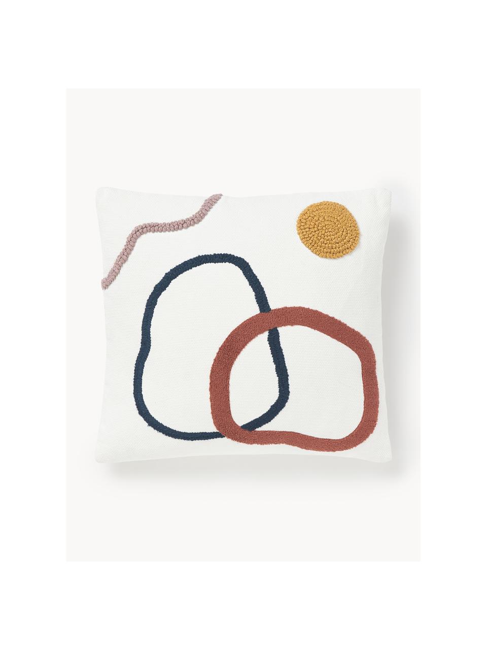 Kussenhoes Wassily met abstracte decoratie, 100% katoen, Meerkleurig, B 45 x L 45 cm