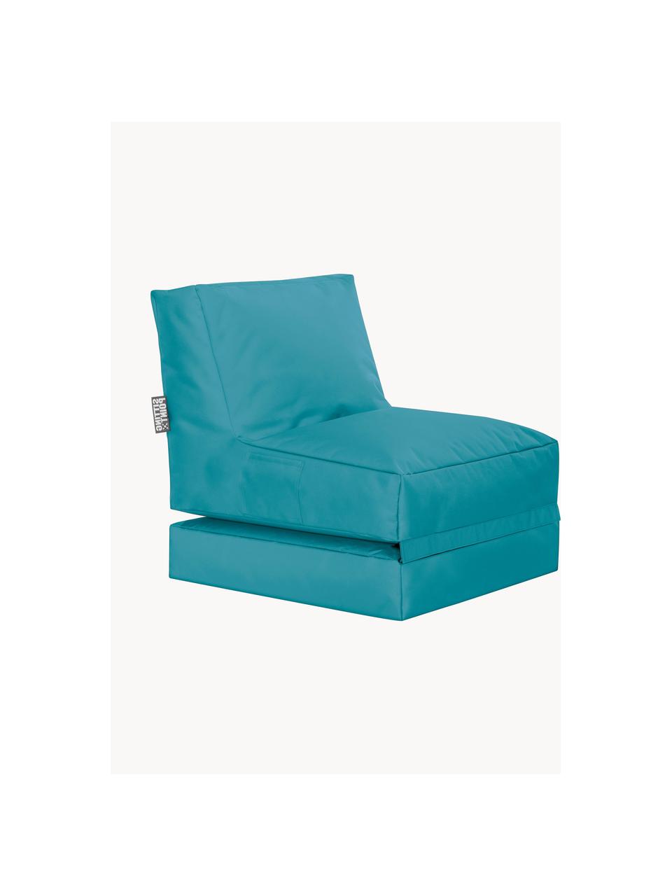 Sillón para exterior Pop Up, reclinable, Tapizado: 100% poliéster Interior c, Tejido azul petróleo, An 70 x F 90 cm