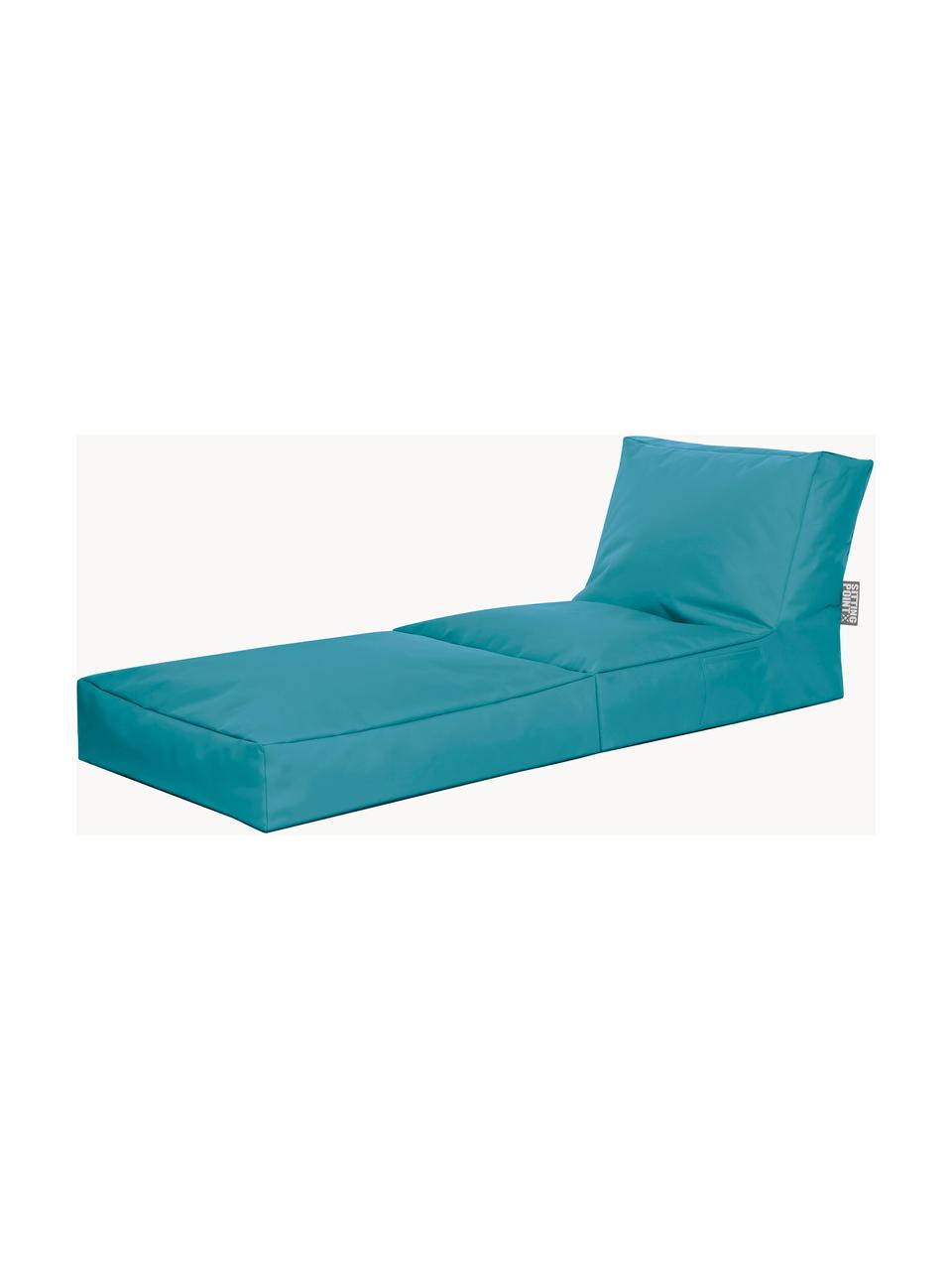 Outdoor loungefauteuil Pop Up met ligfunctie, Bekleding: 100% polyester Binnenzijd, Geweven stof petrol, B 70 x D 90 cm