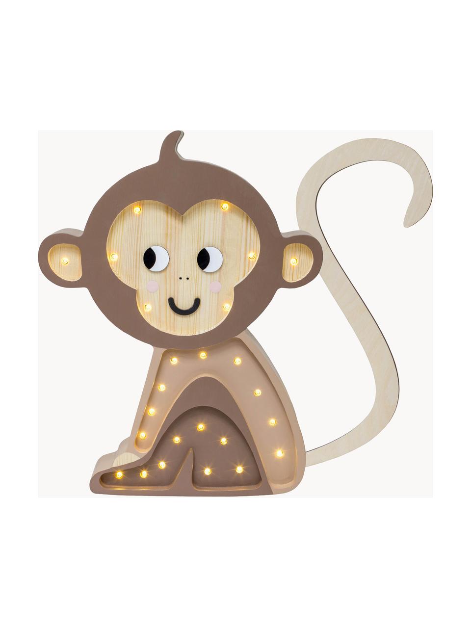 Handgefertigte LED-Kinderzimmerlampe Monkey mit Timerfunktion und Fernbedienung, dimmbar, Kiefernholz, lackiert

Dieses Produkt wird aus nachhaltig gewonnenem, FSC®-zertifiziertem Holz gefertigt., Taupe, Beige, Kiefernholz, B 26 x H 34 cm