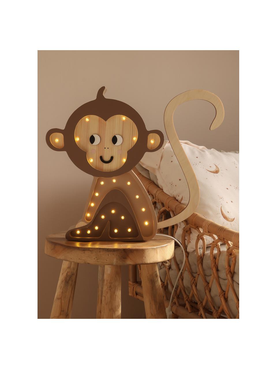 Handgefertigte LED-Kinderzimmerlampe Monkey mit Timerfunktion und Fernbedienung, dimmbar, Kiefernholz, lackiert

Dieses Produkt wird aus nachhaltig gewonnenem, FSC®-zertifiziertem Holz gefertigt., Taupe, Beige, Kiefernholz, B 26 x H 34 cm