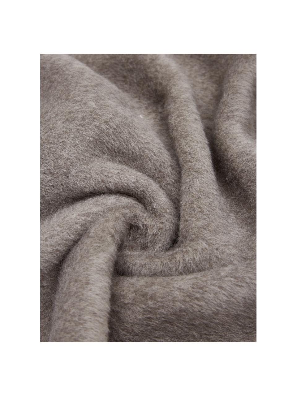 Útulná deka so strapcami Vienna, 85 % bavlna, 8 % viskóza, 7 % polyakryl, Hnedá, Š 150 x D 200 cm