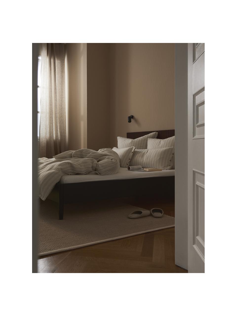 Housse de couette en mousseline Saige, Beige clair, larg. 200 x long. 200 cm