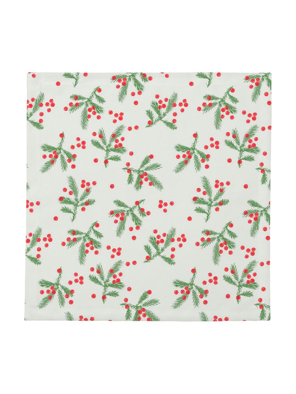 Serviettes Christmas Berries, 4 pièces, Rouge, vert