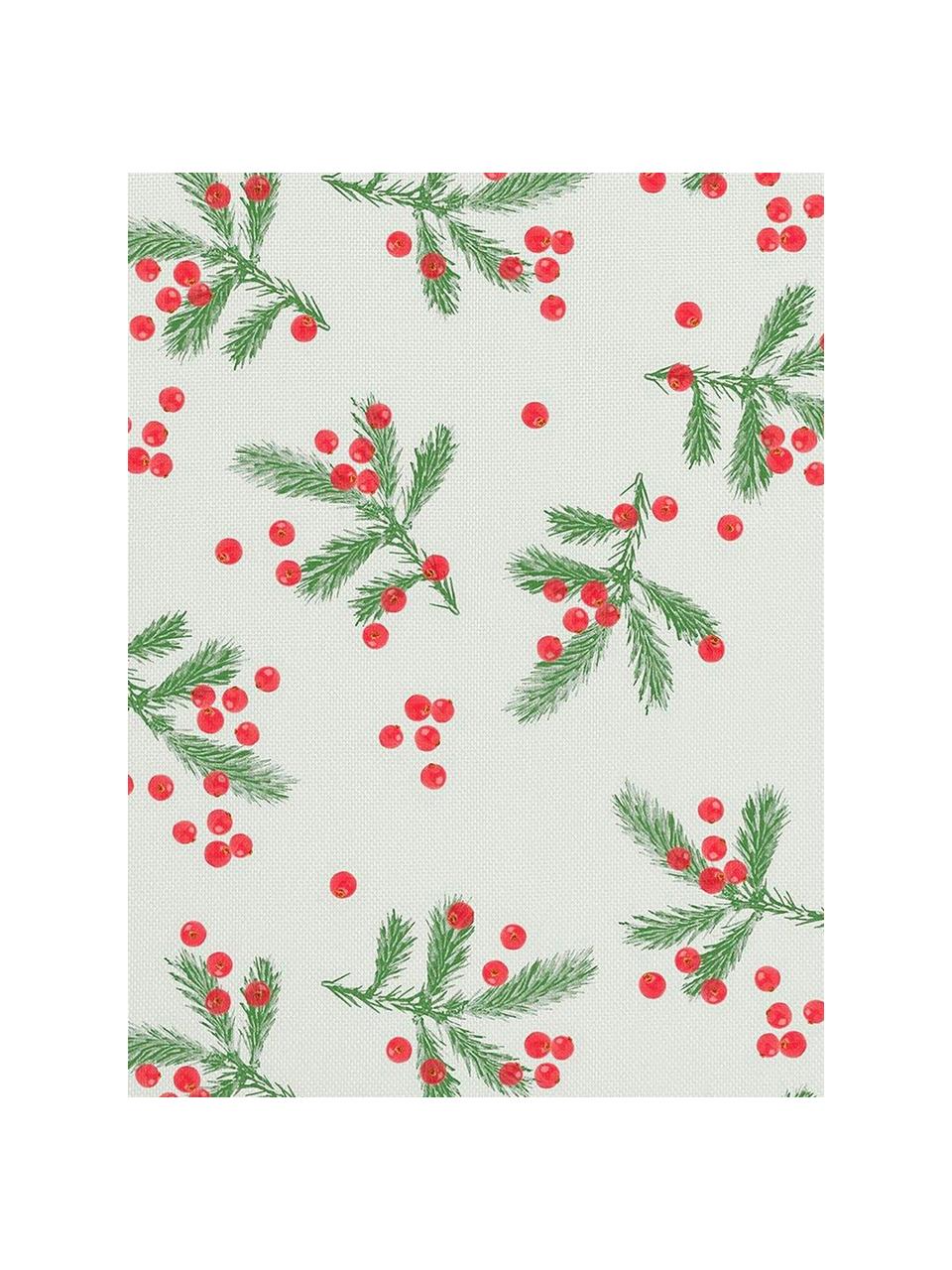 Serwetka z tkaniny Christmas Berries, 4 szt., Bawełna, Czerwony, zielony, S 40 x D 40 cm