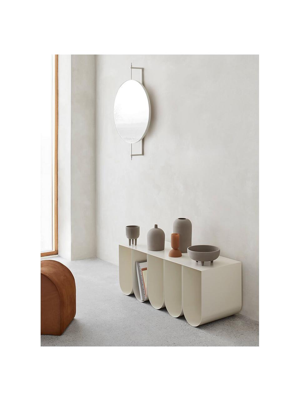 Banco de metal Curved, Acero con pintura en polvo, Blanco, An 110 x Al 42 cm