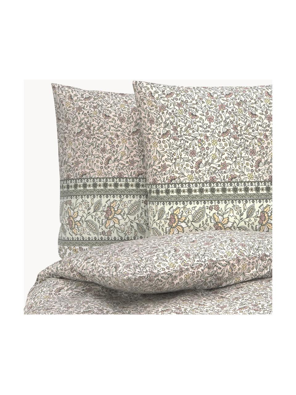 Ropa de cama de algodón ecológico tejido renfrocé Estelle, Multicolor, Cama 135/140 cm (200 x 200 cm), 3 pzas.