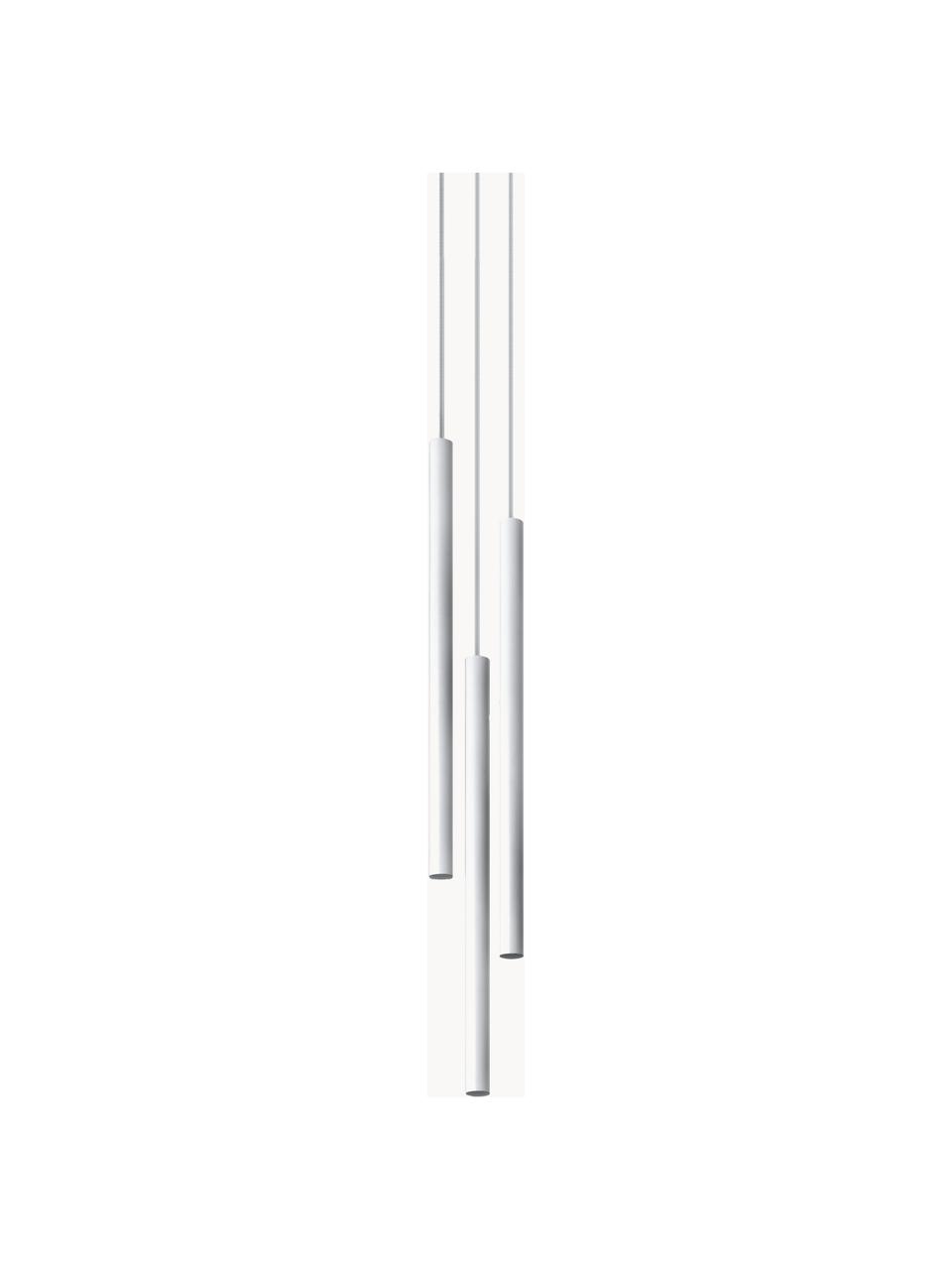 Lámpara de techo artesanal Fideus, Cable: plástico, Blanco, Ø 20 cm