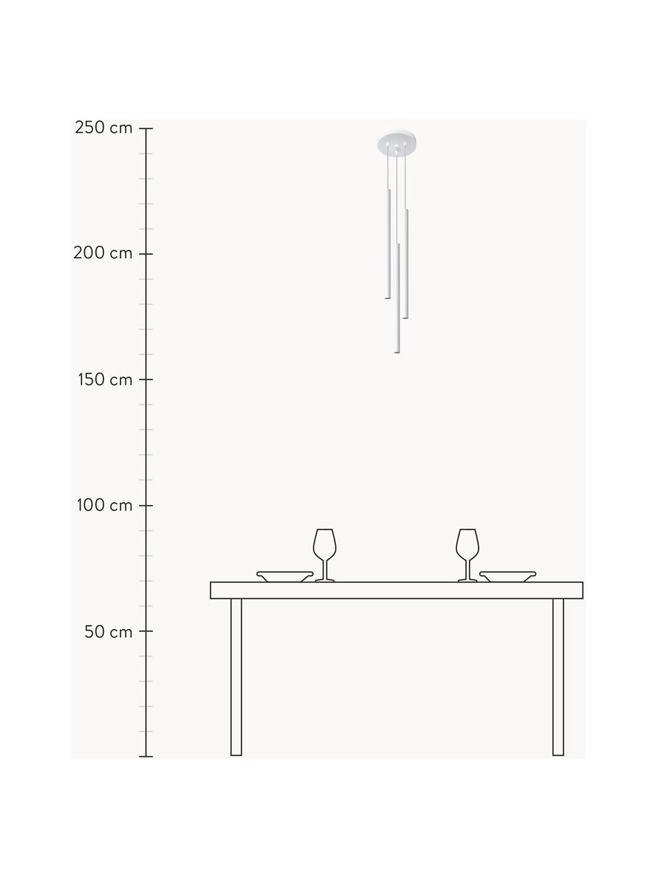 Handgefertigte Pendelleuchte Fideus, Weiss, Ø 20 cm