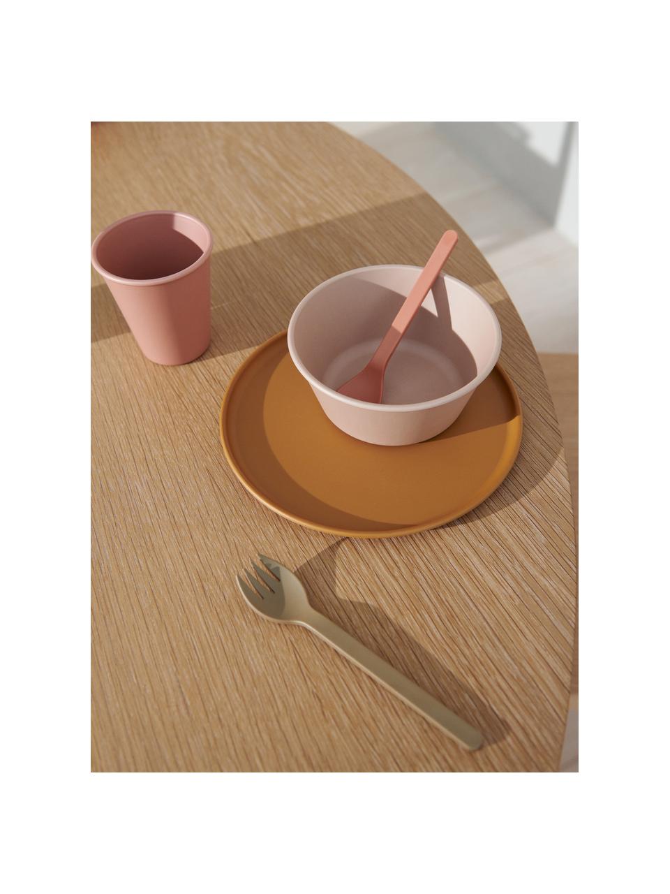Ensemble de cuillères à soupe Erin, 6 élém., Plastique, Tons roses, larg. 3 x long. 15 cm