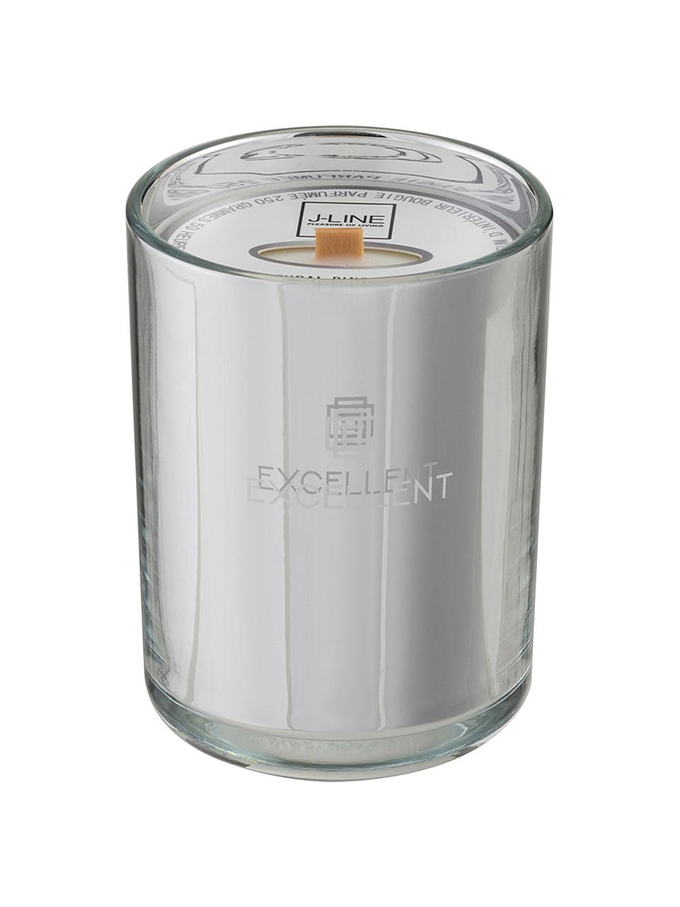 Vela perfumada Excellent (algodón de azúcar), Recipiente: vidrio, Plateado, Ø 9 x Al 12 cm