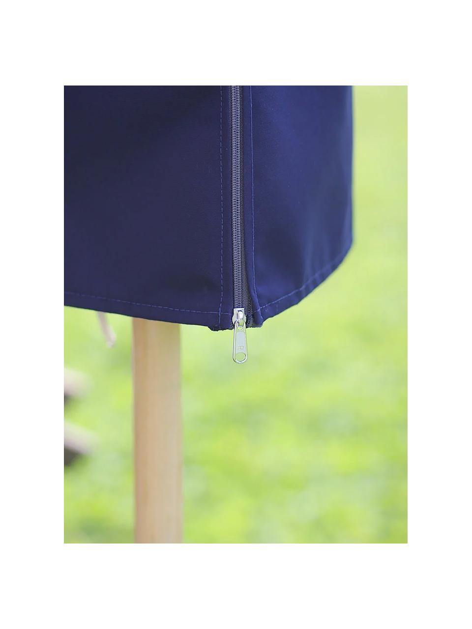 Housse de protection pour parasol faite main Classique, tailles variées, Toile acrylique, Gris-bleu, Ø 51 x haut. 167 cm