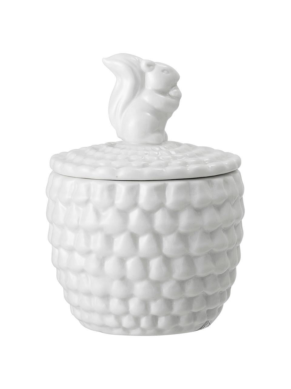 Boîte de rangement avec couvercle Inca, Blanc