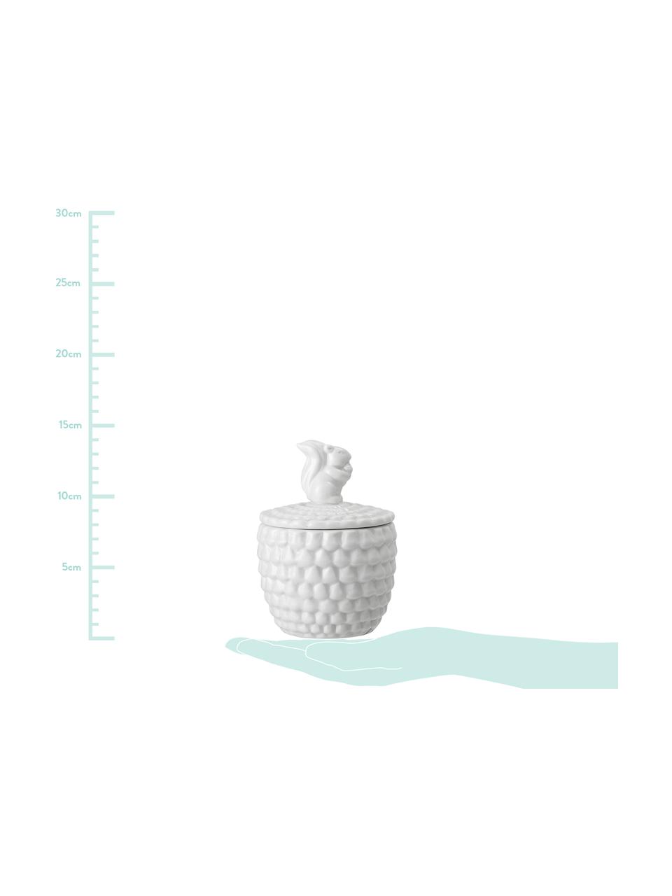 Bote Inca, Porcelana, Blanco, Ø 9 x Al 14 cm