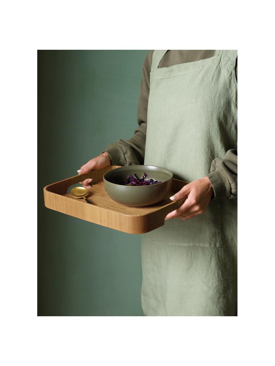 Bandeja de madera Wood, Sauce, Marrón, L 35 x An 27 cm