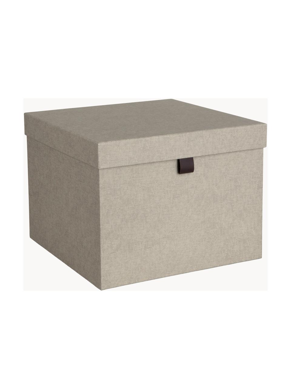 Cajas Tristan, 2 pzas., Caja: cartón laminado rígido, Beige claro, Set de diferentes tamaños