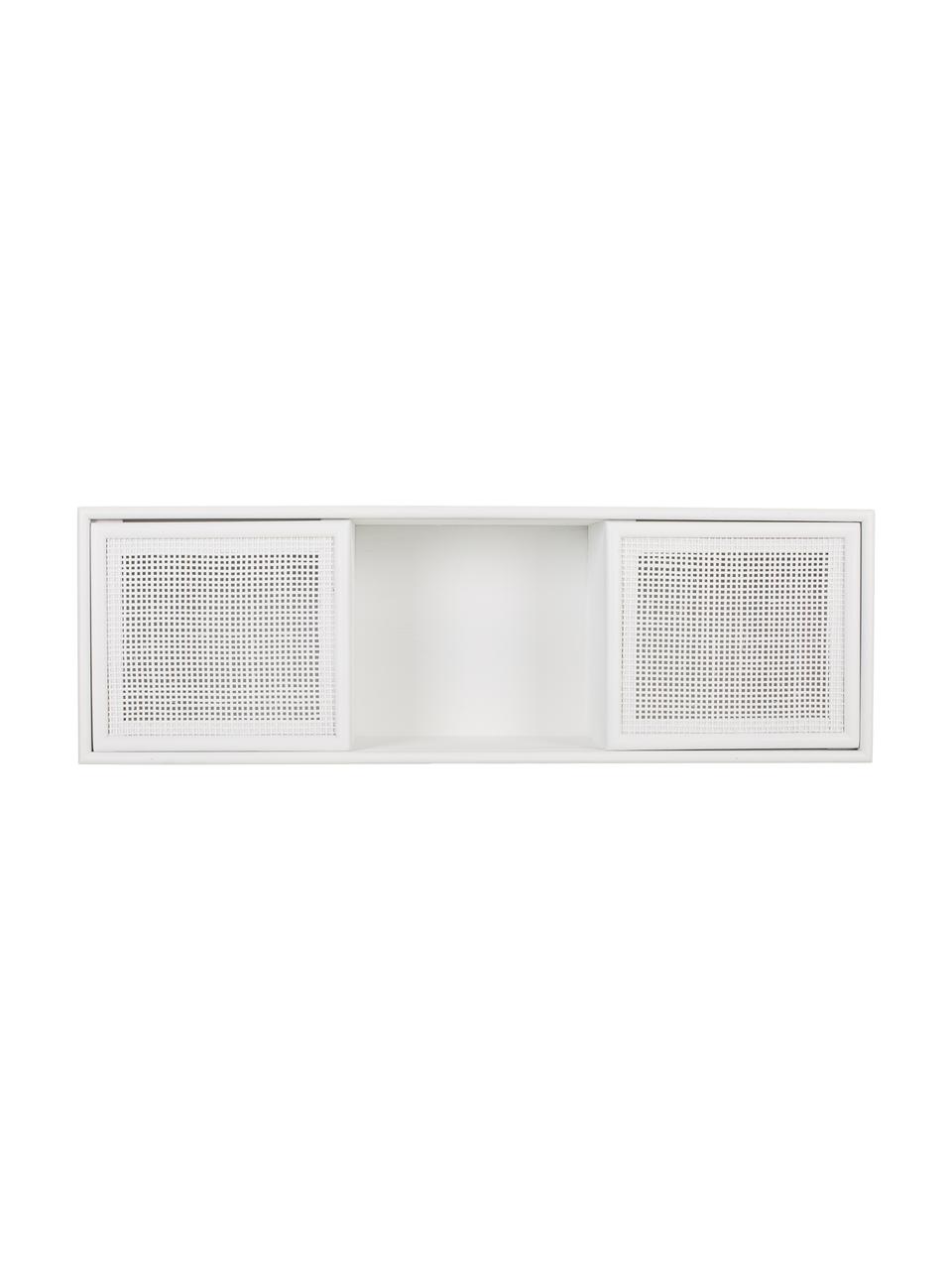 Scaffale da parete in legno Cayetana, Legno, bianco laccato, Larg. 18 x Prof. 26 cm