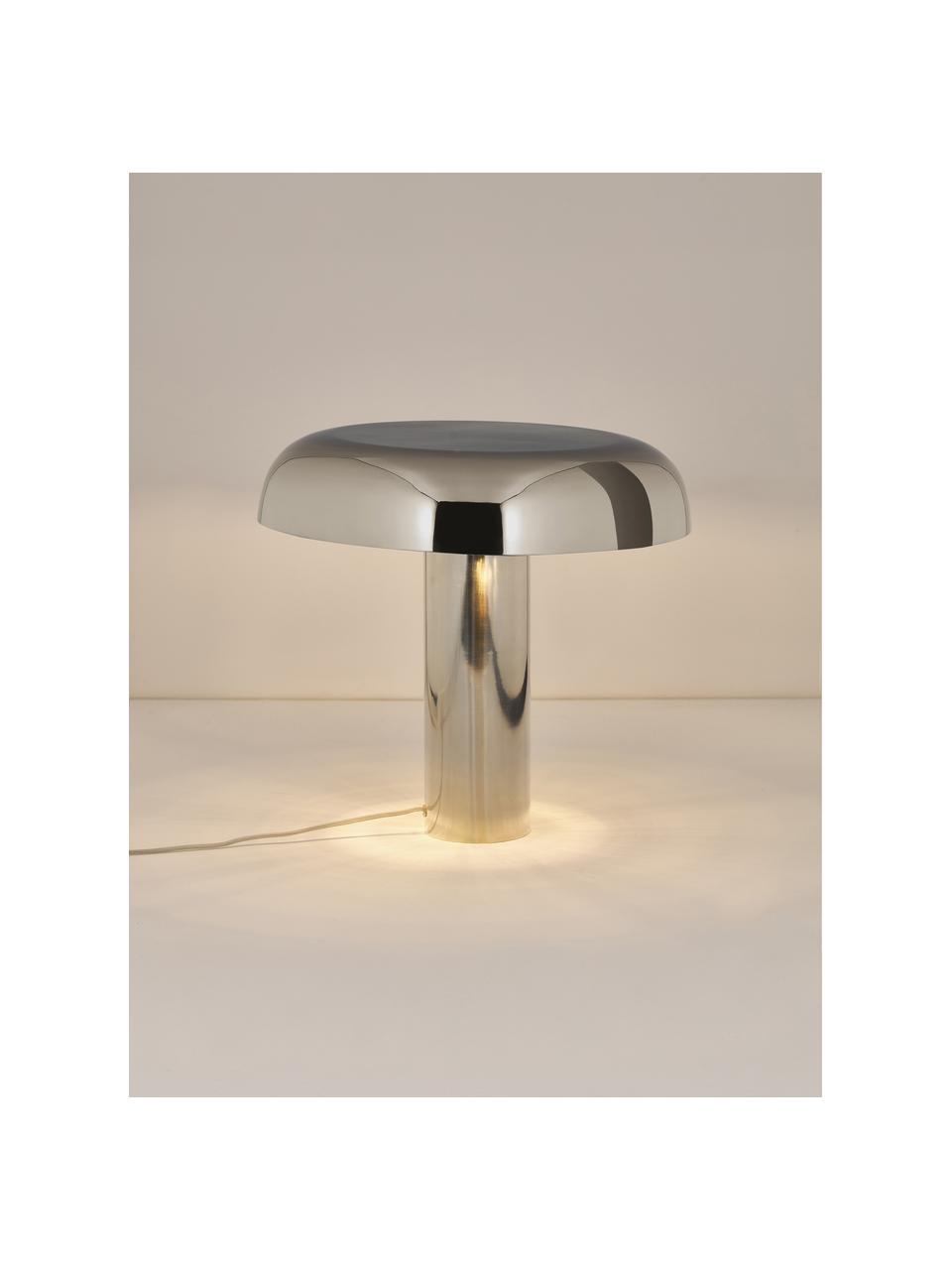 Stolní lampa Mushroom, Stříbrná, Ø 39 cm, V 38 cm