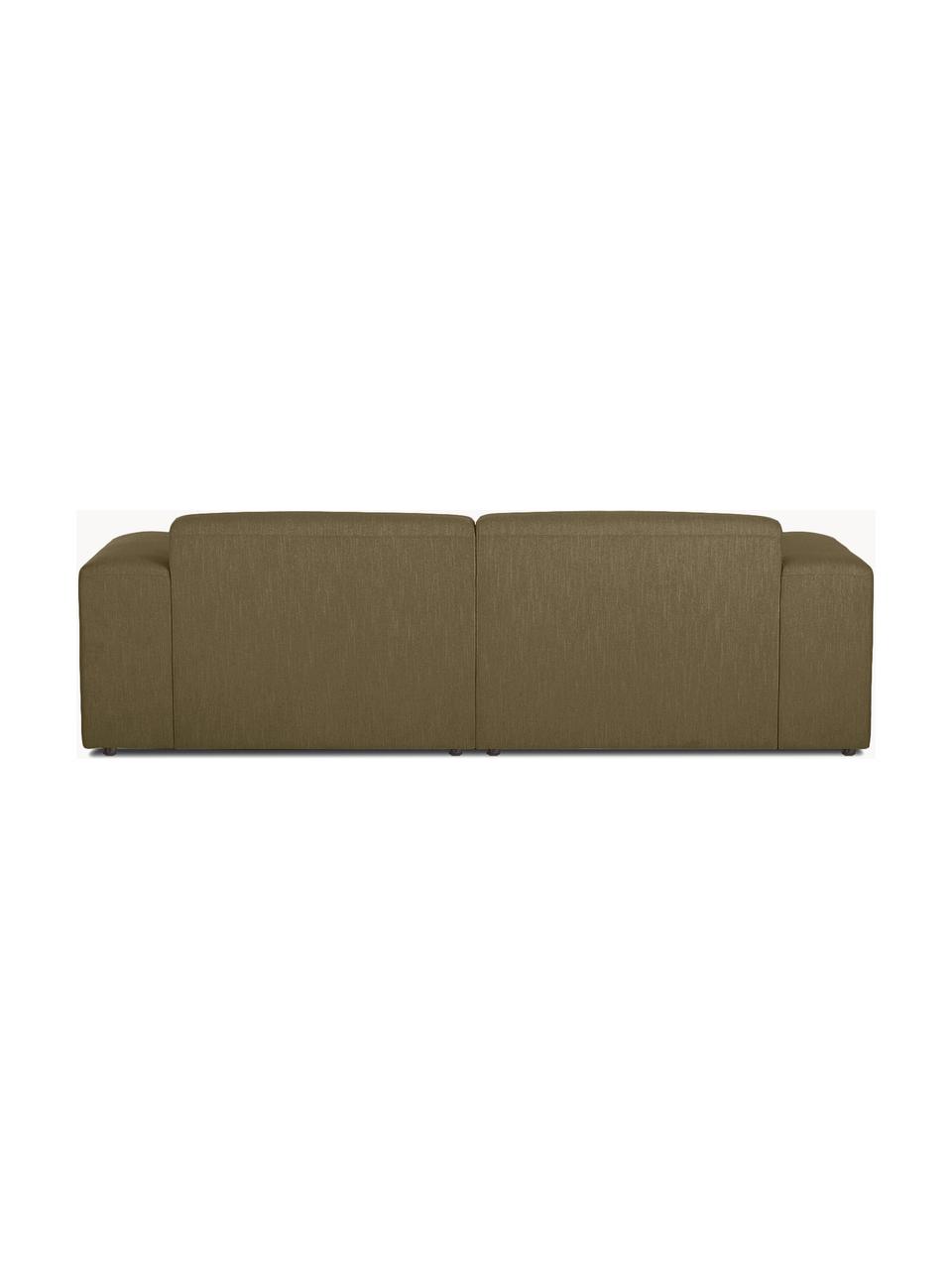 Sofa Melva (3-Sitzer), Bezug: 100% Polyester Der hochwe, Gestell: Massives Kiefernholz, Spa, Webstoff Olivgrün, B 238 x T 101 cm