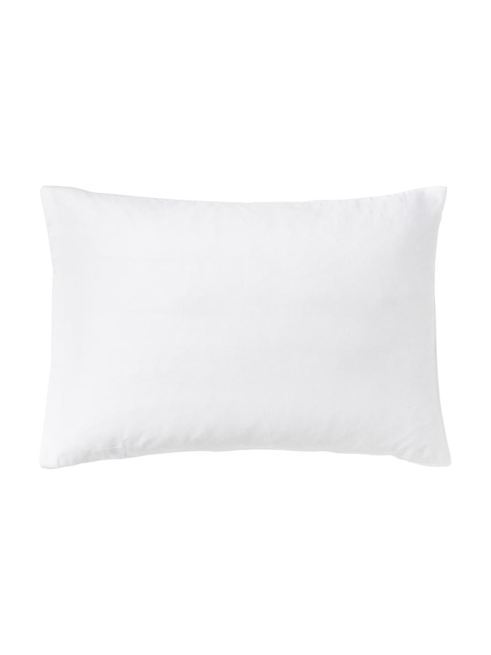 Funda de almohada de satén Comfort, Blanco, An 45 x L 110 cm