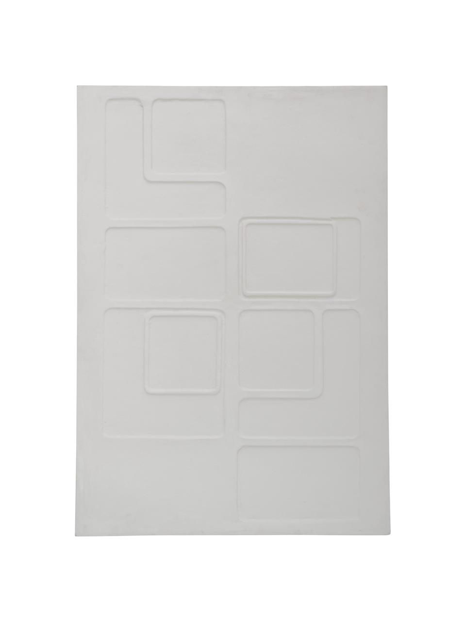 Decorazione da parete bianca fatta a mano Lecce, Struttura: legno di mango, Bianco, Larg. 63 x Alt. 88 cm