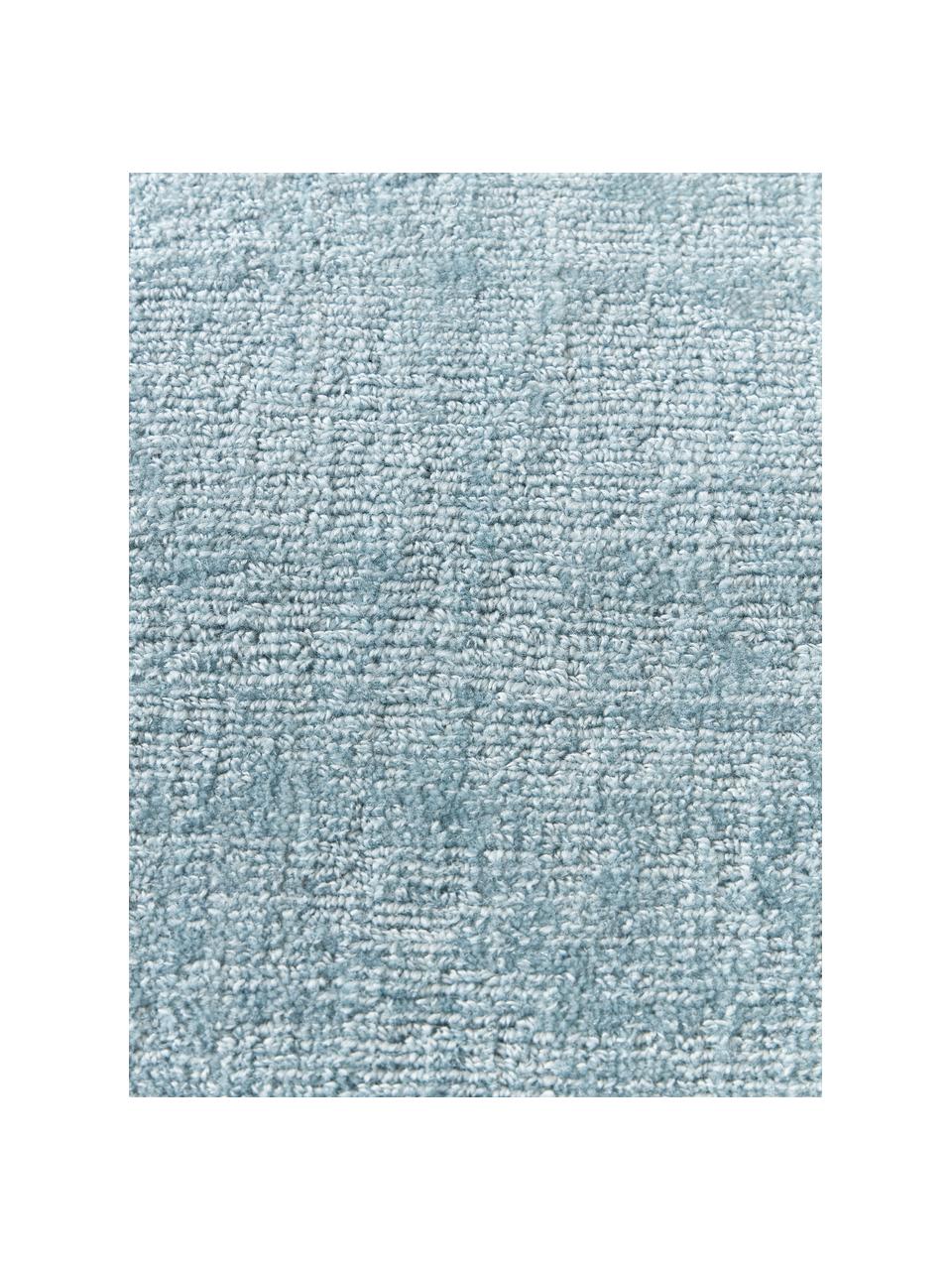 Kurzflor-Teppich Kari, 100 % Polyester, GRS-zertifiziert, Blau, B 80 x L 150 cm (Größe XS)