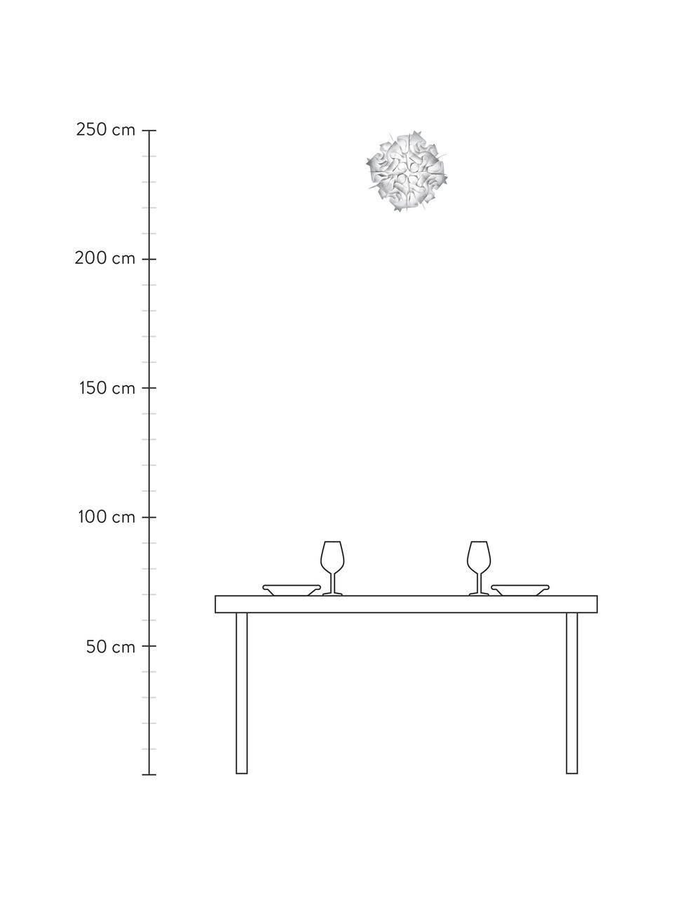 Design Deckenleuchte Veli aus Kunststoff, Lampenschirm: Technopolymer Opalflex®, Weiß, Ø 32 x H 15 cm