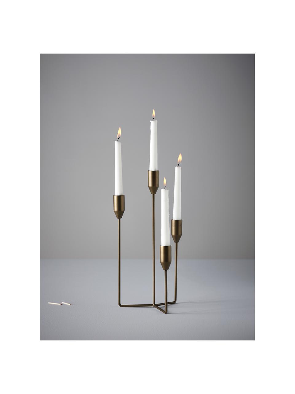 Candelabro Lisa, Metal recubierto, Dorado, An 18 x Al 36 cm