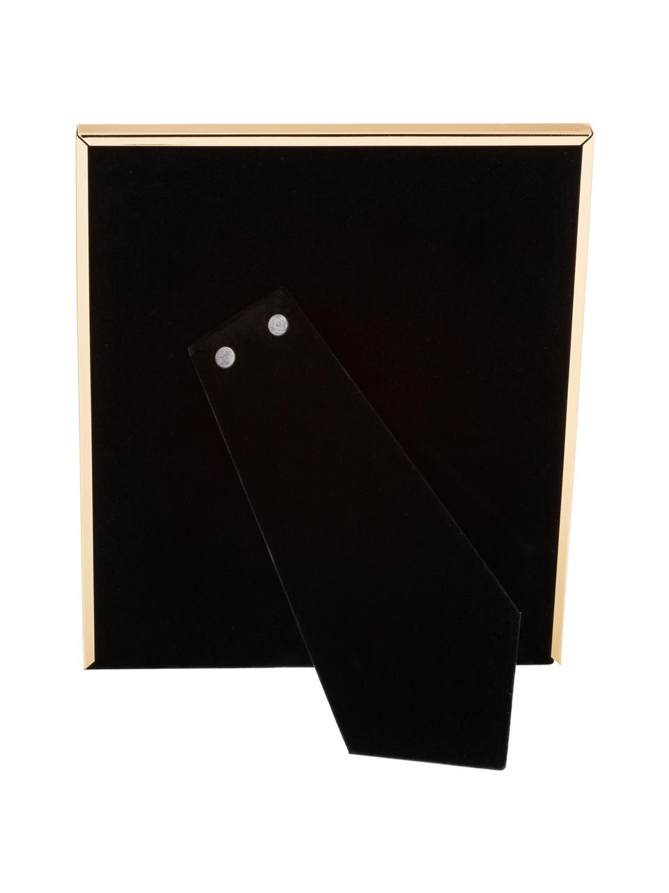 Bilderrahmen Memento mit Passepartout, Rahmen: Metall, hochglanz lackier, Front: Glas, spiegelnd, Goldfarben, 13 x 18 cm