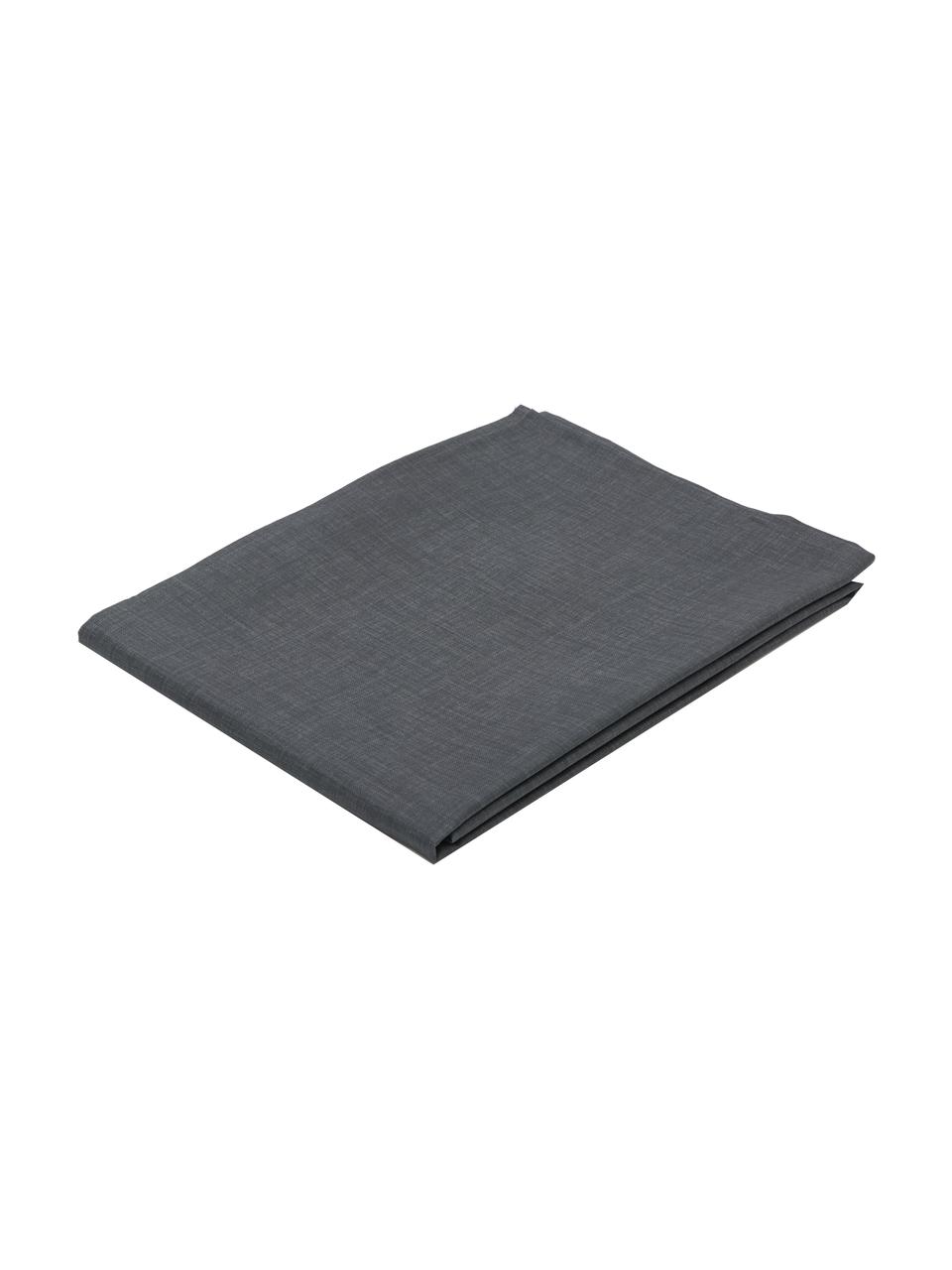 Mantel Alla antimanchas resinado, 50% algodón, 50% poliéster con revestimiento de resina, Negro, Para 2 comesales (An 140 x L 100 cm)