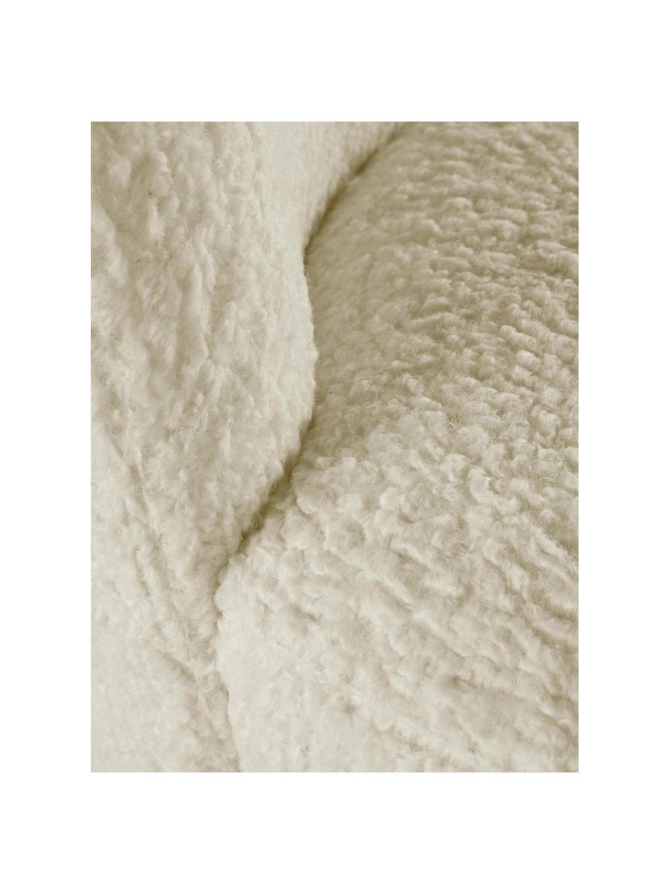 Kinder-Teddysessel Marbella, Bezug: Polyester, Gestell: Kiefernholz, Cremeweiß, B 54 x T 56 cm