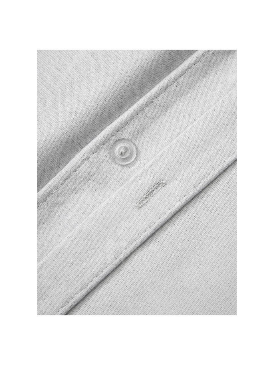 Flanelový povlak na přikrývku Biba, Světle šedá, Š 140 cm, D 200 cm
