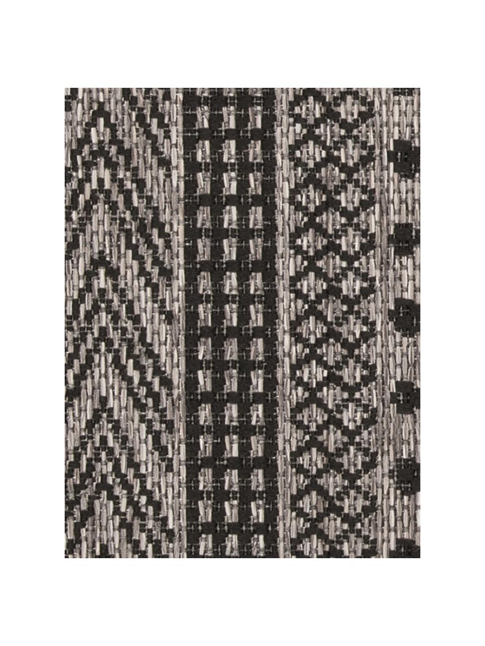 In- & Outdoor-Läufer Sidon mit grafischem Muster, 100% Polypropylen, Beige, Schwarz, 70 x 200 cm