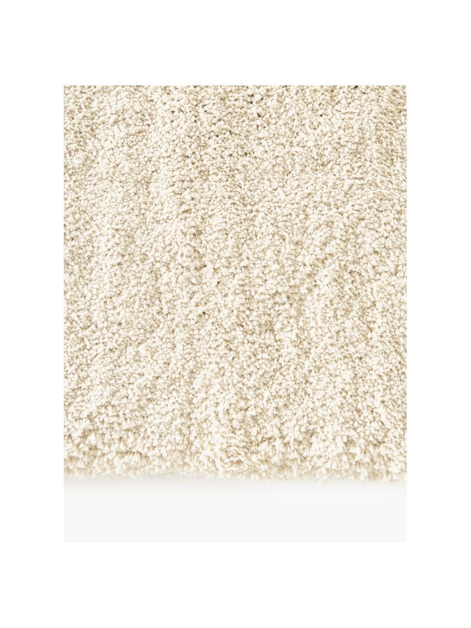 Flauschiger Hochflor-Teppich Leighton, Flor: Mikrofaser (100 % Polyest, Cremeweiß, B 80 x L 150 cm (Größe XS)