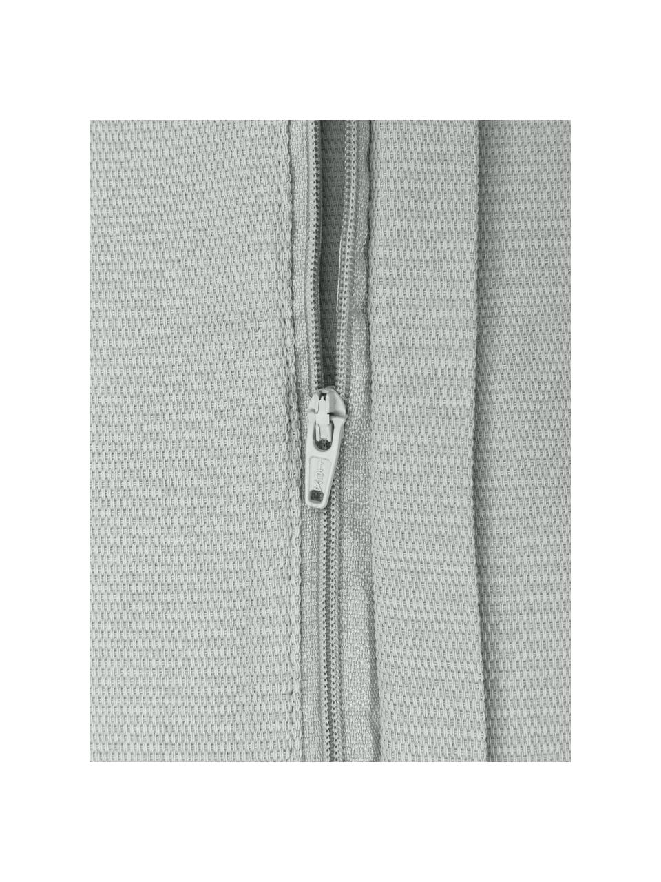 Housse de coussin en coton gris clair Mads, 100 % coton, Gris clair, larg. 30 x long. 50 cm