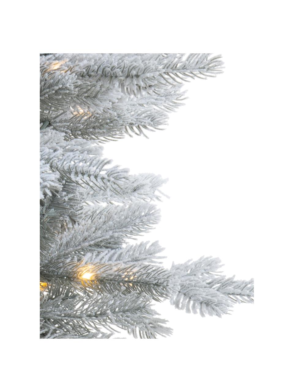 Künstlicher LED-Weihnachtsbaum Grandis H 90 cm, beschneit, Kunststoff (PVC), Salbeigrün, Weiß, Ø 63 x H 90 cm