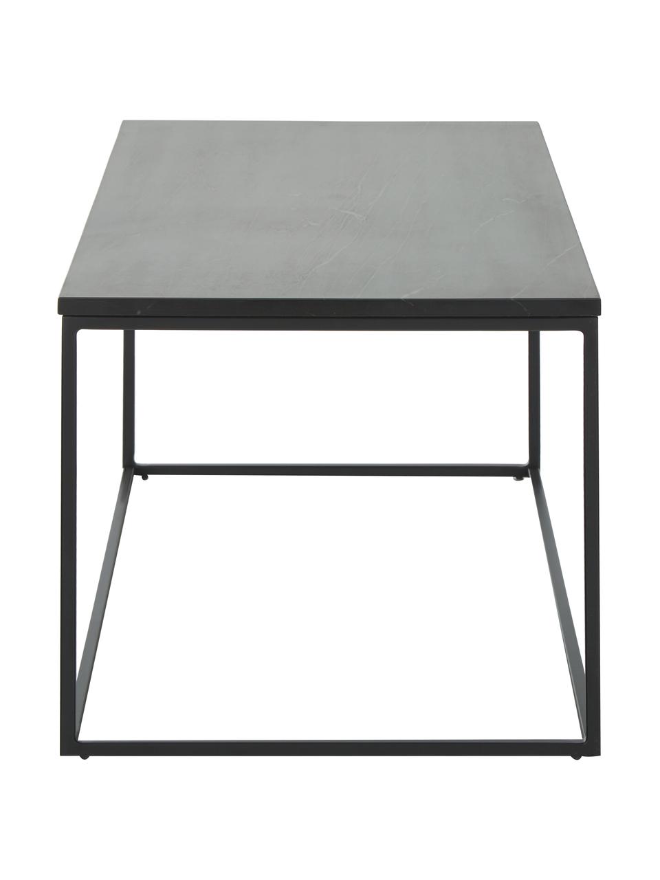 Mramorový konferenční stolek Alys, Černá, mramorovaná, Š 80 cm, H 45 cm