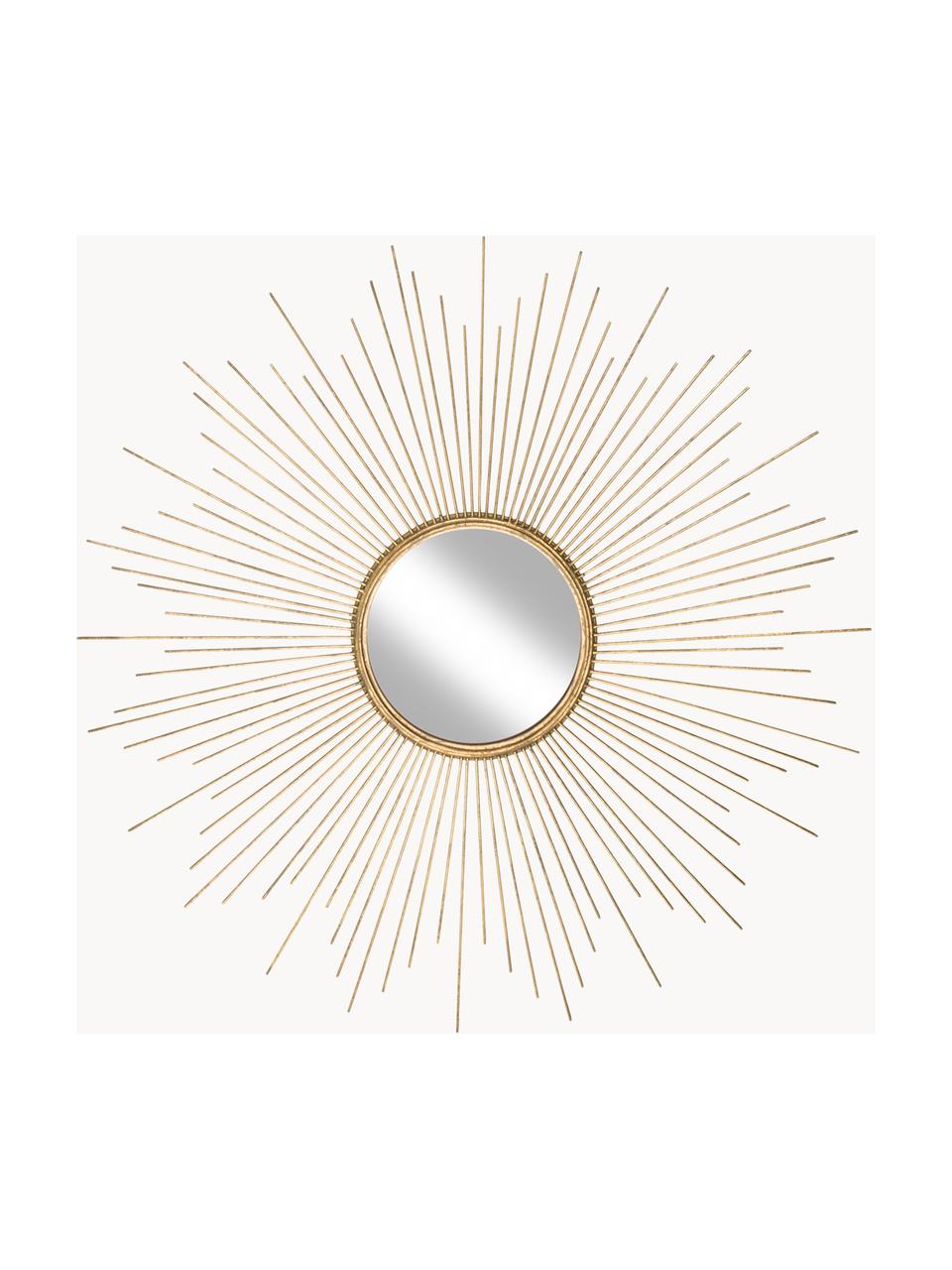 Espejo de pared redondo de metal Ella, Espejo: cristal, Dorado, Ø 104 x F 3 cm