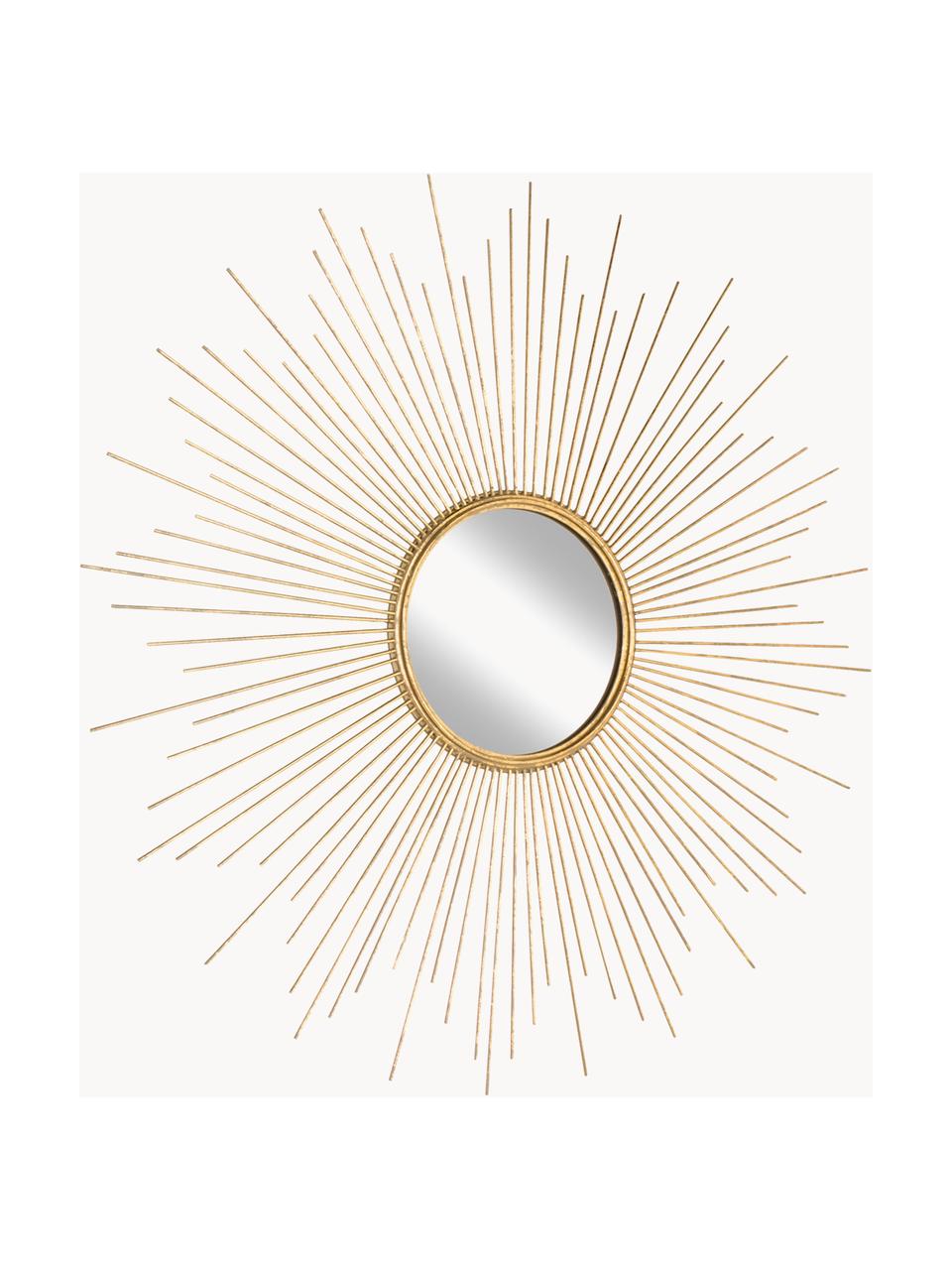 Espejo de pared redondo de metal Ella, Espejo: cristal, Dorado, Ø 104 x F 3 cm