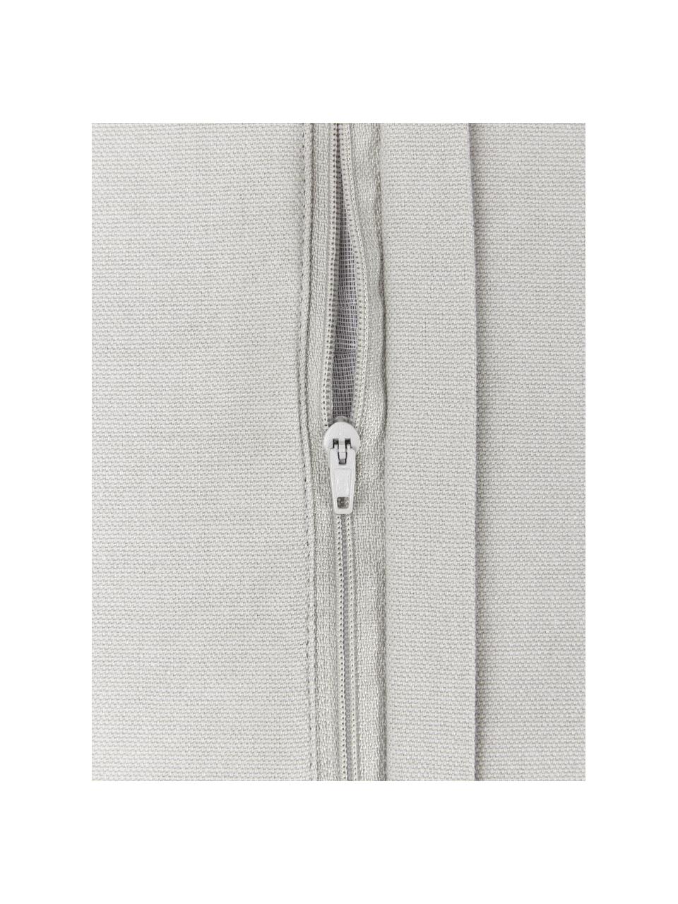 Housse de coussin 45x45 brodée Deer, 100 % coton, Gris, larg. 45 x long. 45 cm