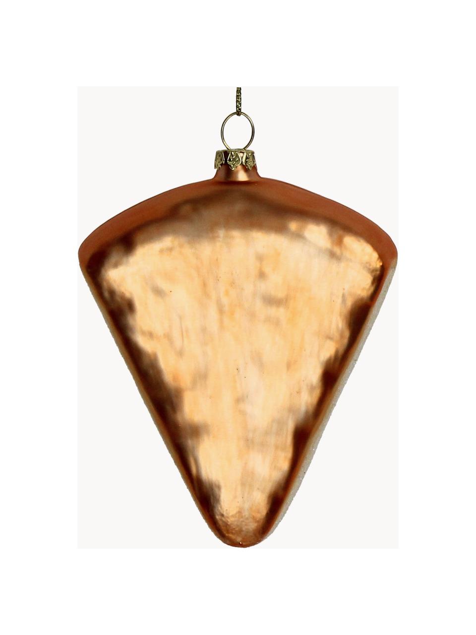 Ciondolo albero di Natale Parmigiano, Vetro, Arancio, multicolore, Larg. 9 x Alt. 12 cm