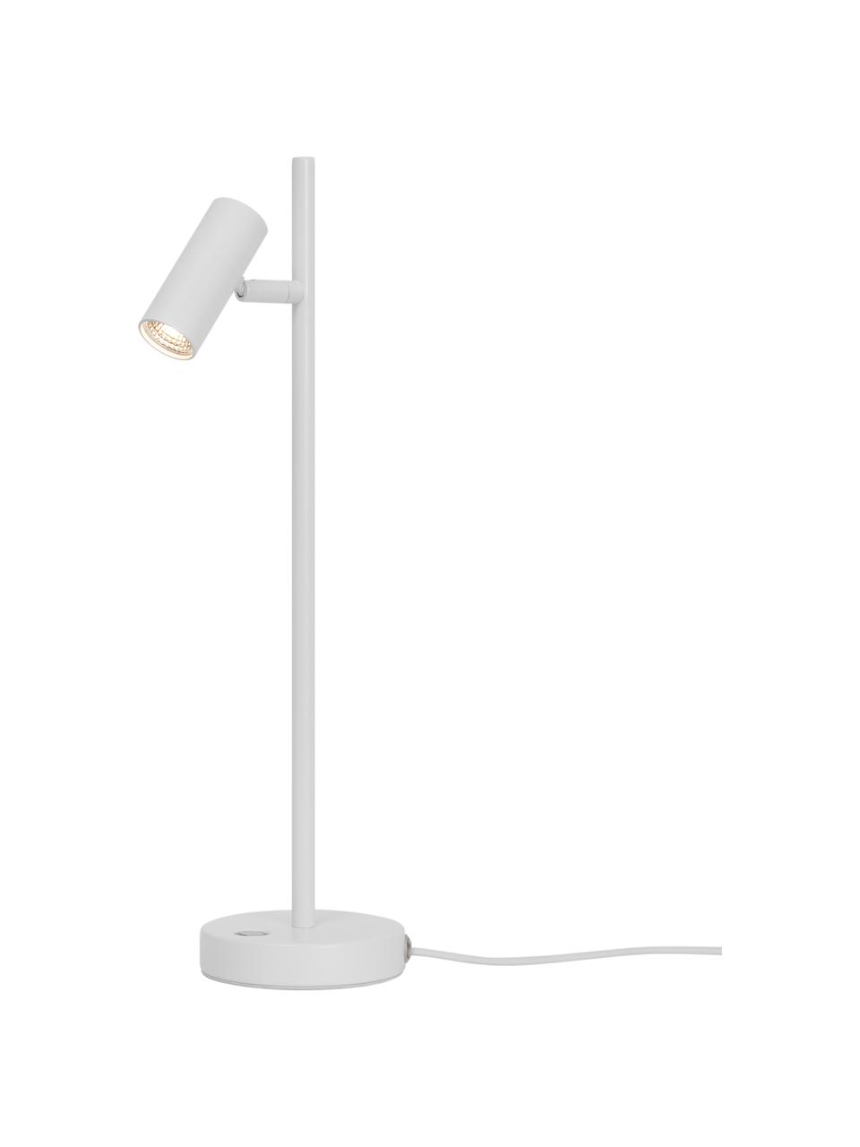 Stmívatelná LED stolní lampa Omari, Bílá, Š 10 cm, V 40 cm