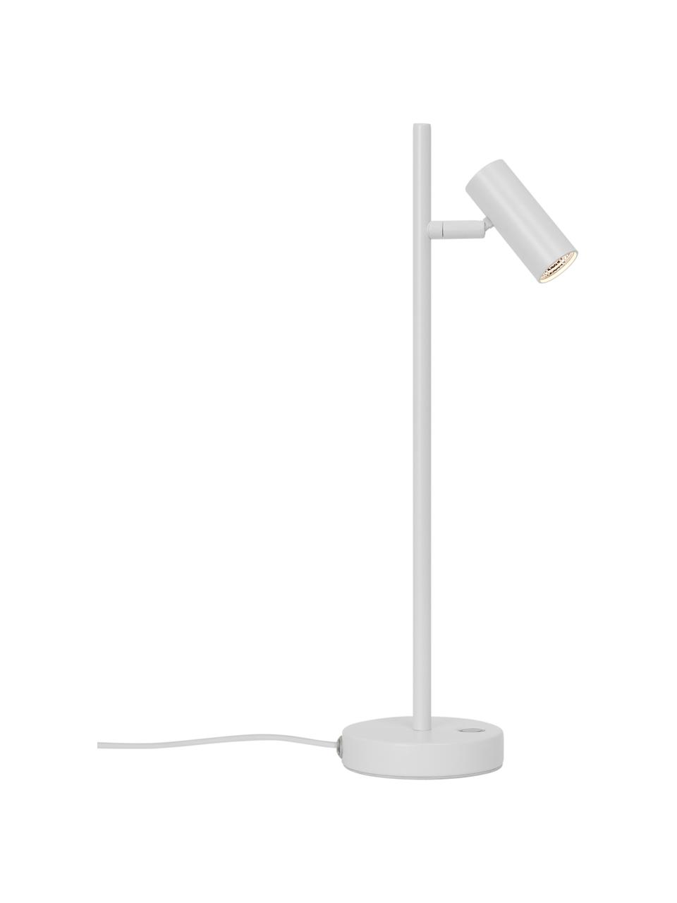 Lampe de bureau LED à intensité variable Omari, Blanc, larg. 10 x haut. 40 cm