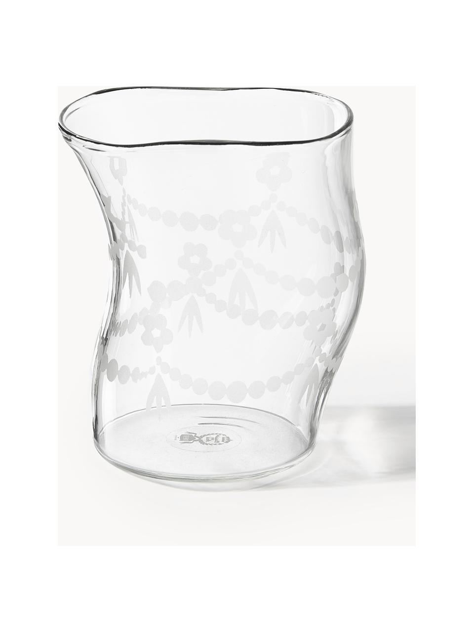 Designer Wasserglas Classic On Acid, Glas, Transparent, Ø 8 x H 9 cm, 200 ml