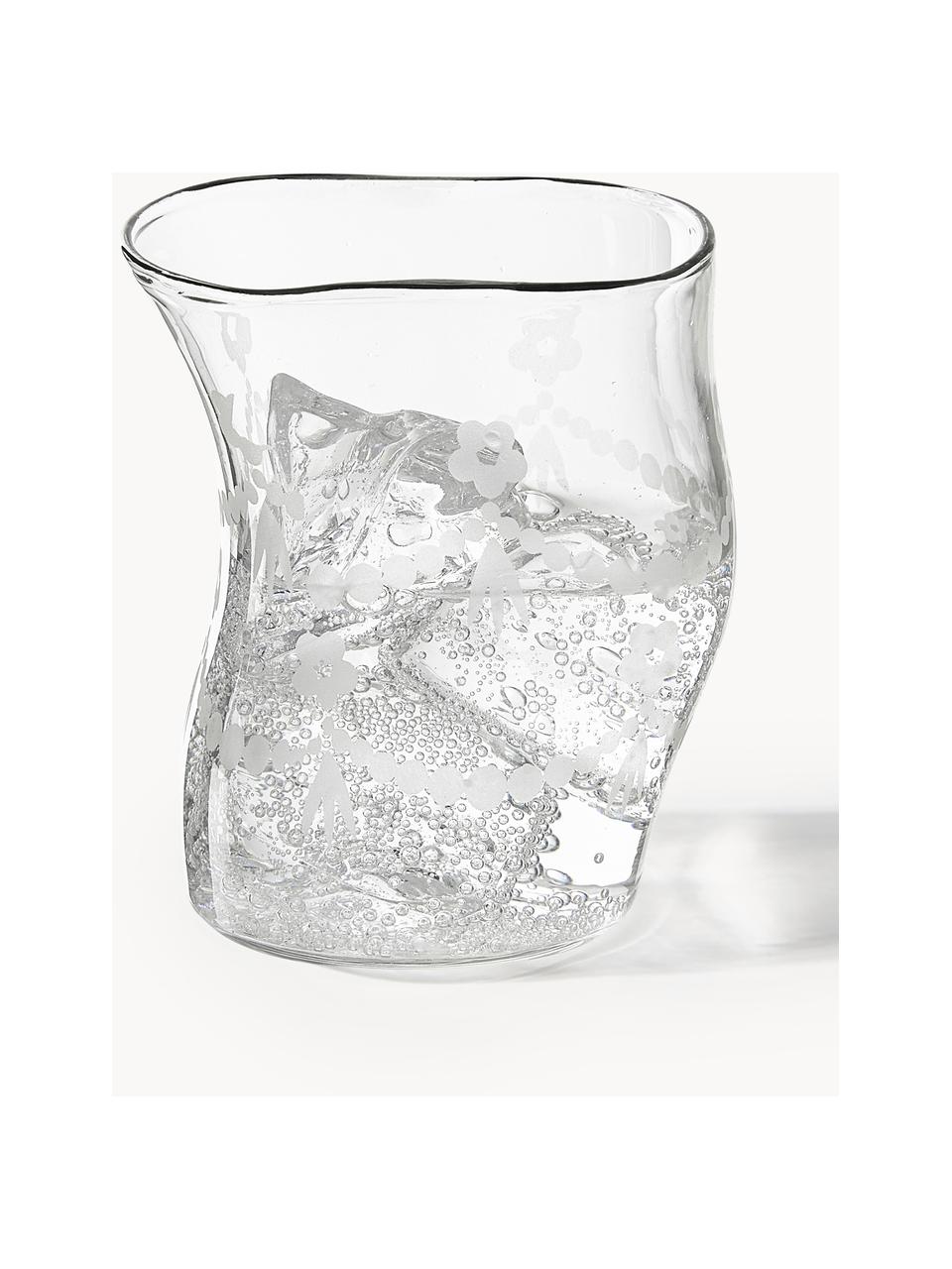 Designer Wasserglas Classic On Acid, Glas, Transparent, Ø 8 x H 9 cm, 200 ml